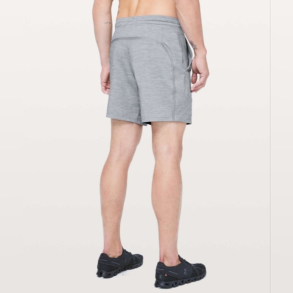 Lululemon Colab EVERY MAN JACK Pace Breaker Short Linerless 8", S, Grey, VGUC - Picture 6 of 16